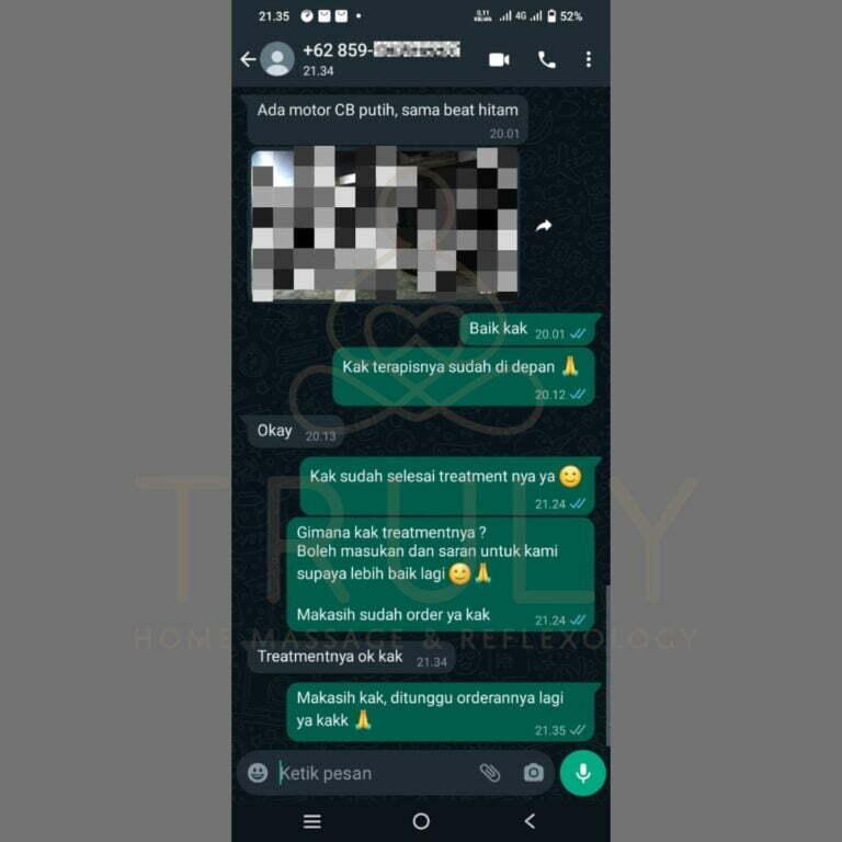 Testimonial pelanggan Truly Home Massage 23