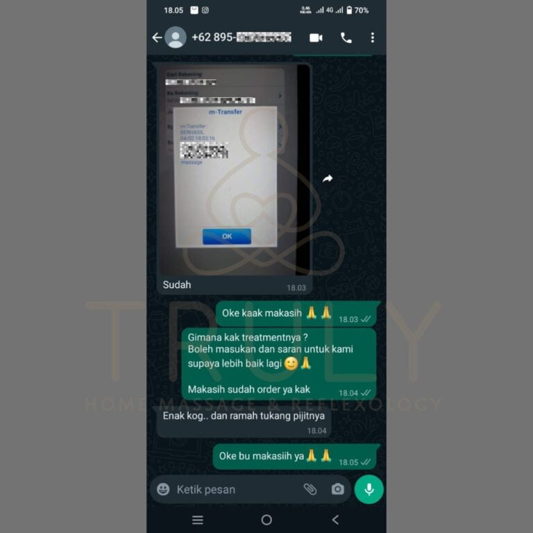Testimonial pelanggan Truly Home Massage 28